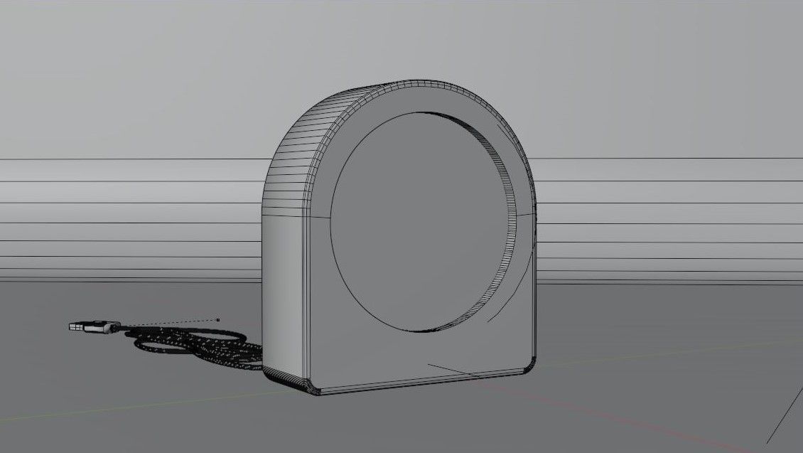 Crystal Glass Lamp 3D model_6