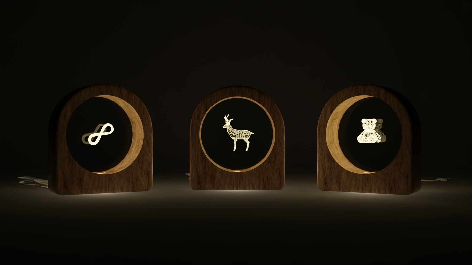 Crystal Glass Lamp 3D model_4