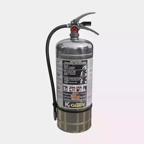 k-guard fire extinguisher Low-poly 3D model