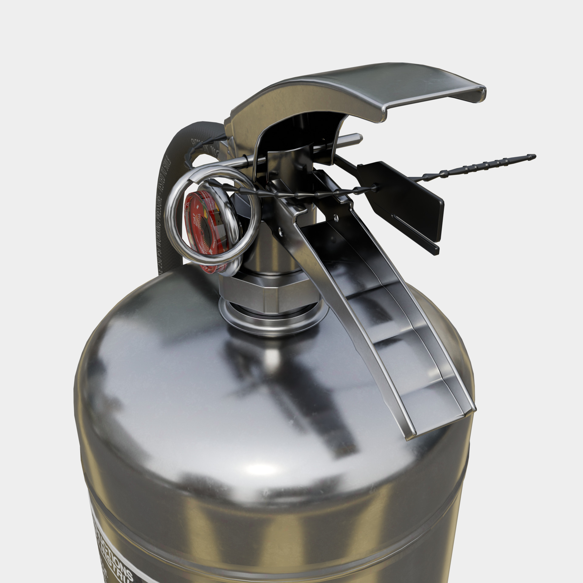 k-guard fire extinguisher Low-poly 3D model_5
