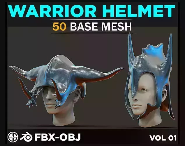 50 Models Of Warrior Helmet-Helmet Military -Army-Weapons-Vol 01