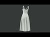 A-line Smocked Dress 3D model_1