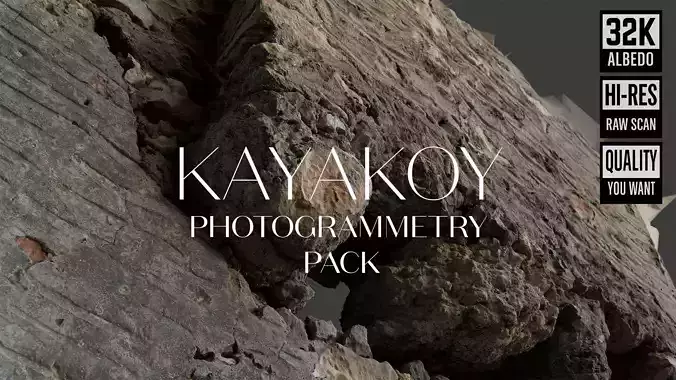 Abandoned House Ruined Part Scan - Fireplace Backwall 01