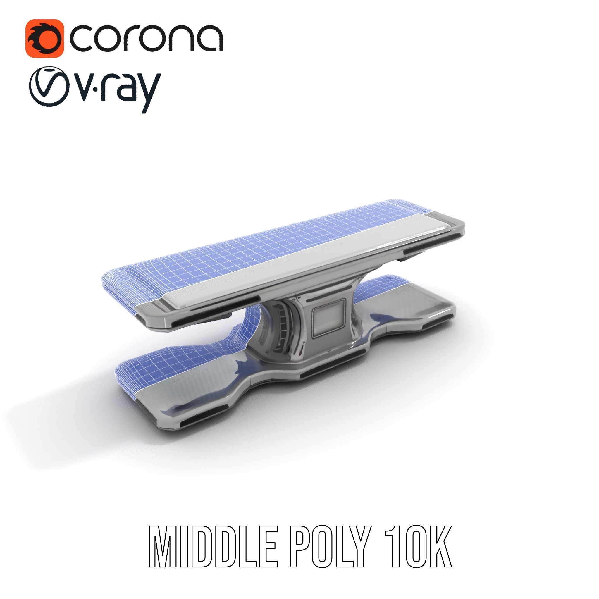 Futuristic Control Console model pack with hightech features Low-poly 3D model_15