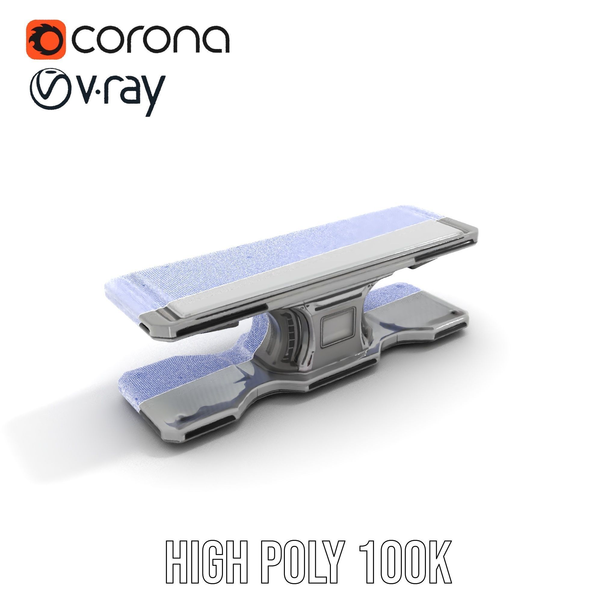 Futuristic Control Console model pack with hightech features Low-poly 3D model_34