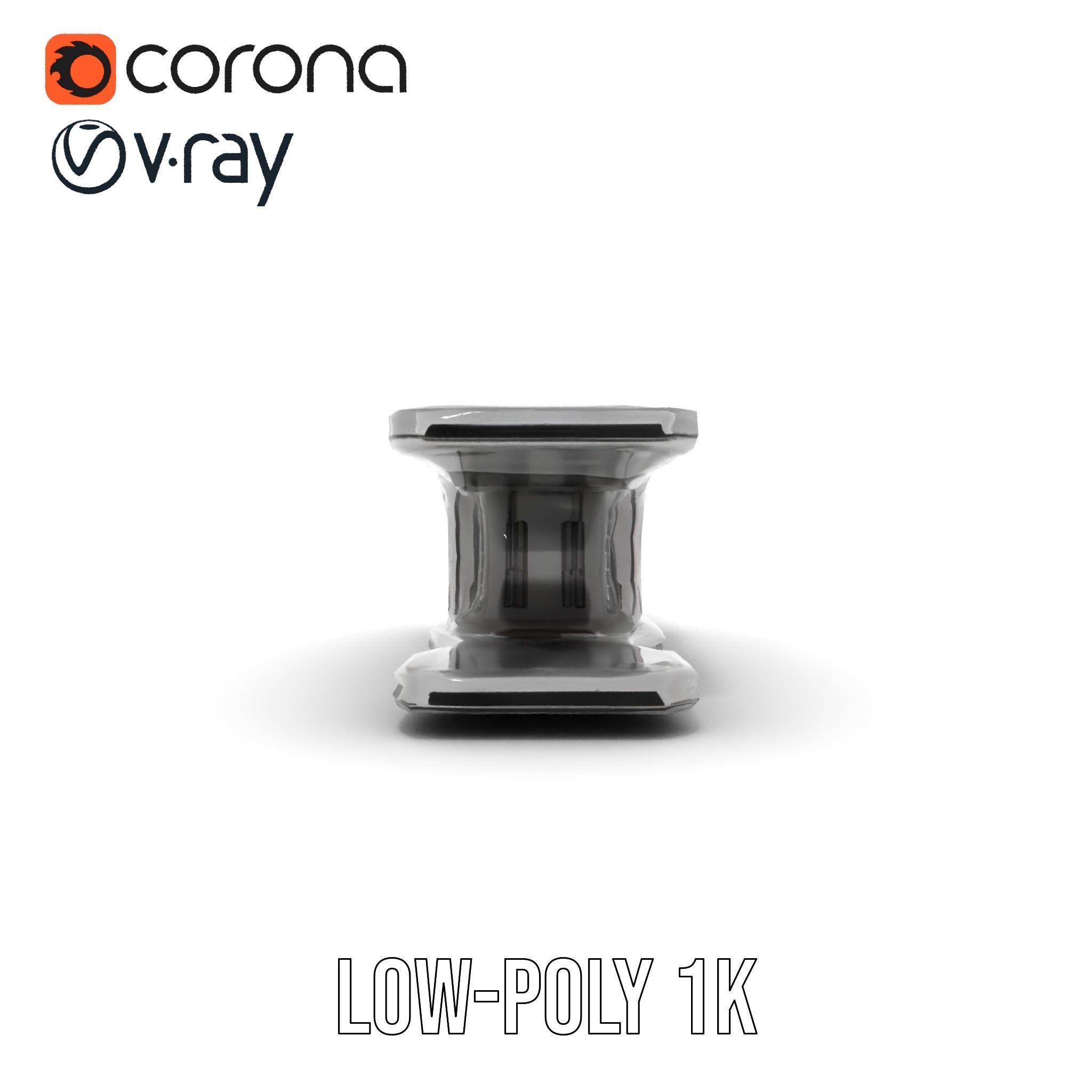 Futuristic Control Console model pack with hightech features Low-poly 3D model_14