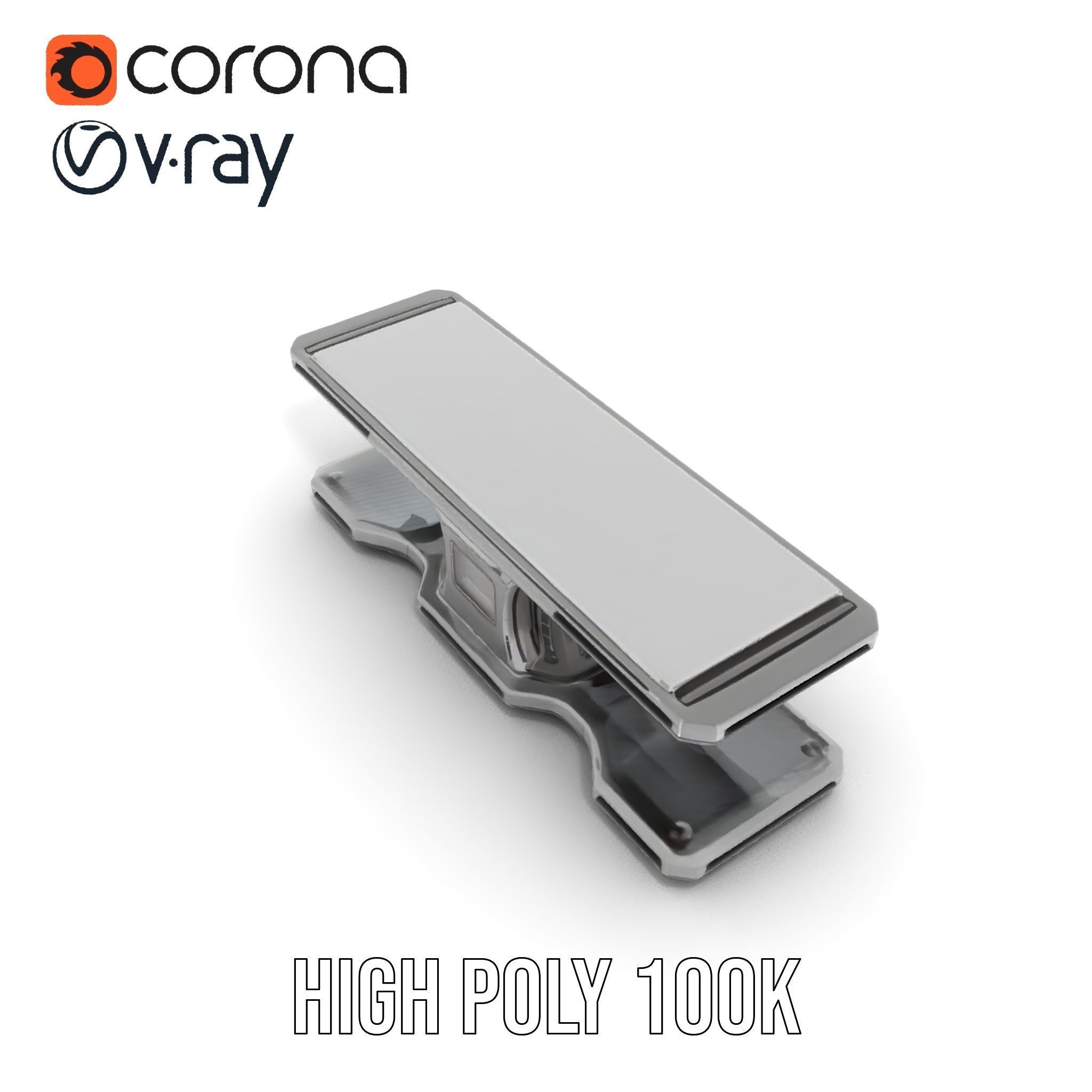 Futuristic Control Console model pack with hightech features Low-poly 3D model_20