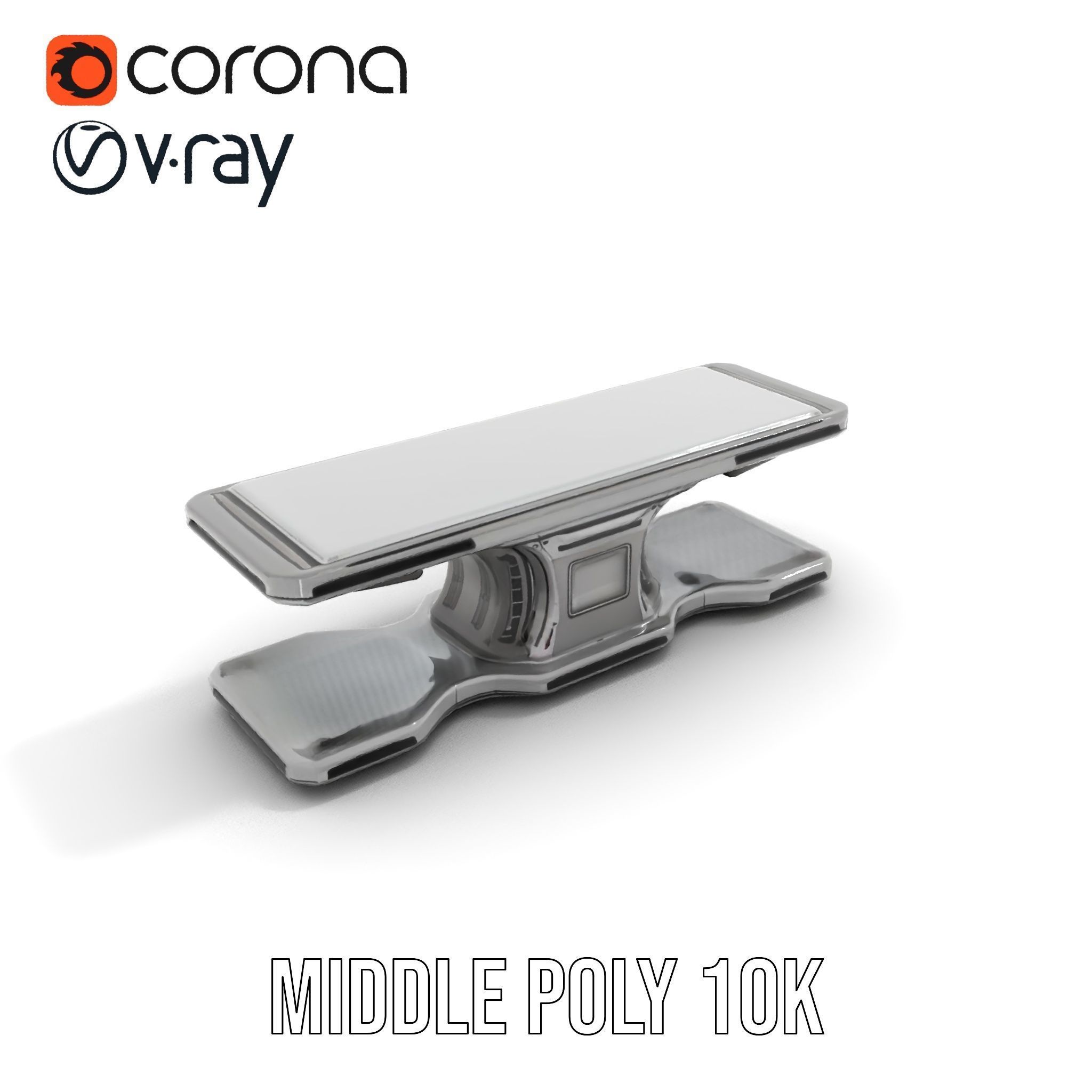 Futuristic Control Console model pack with hightech features Low-poly 3D model_5