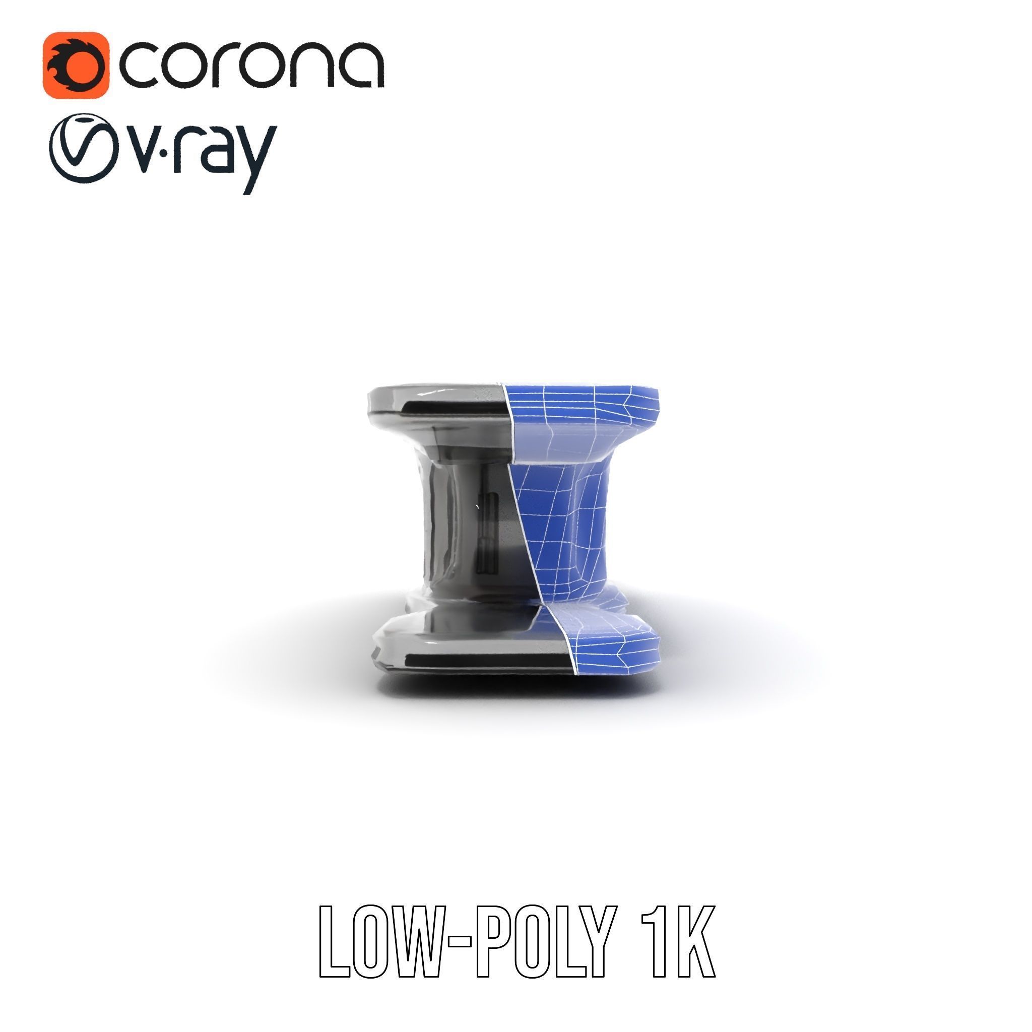 Futuristic Control Console model pack with hightech features Low-poly 3D model_22