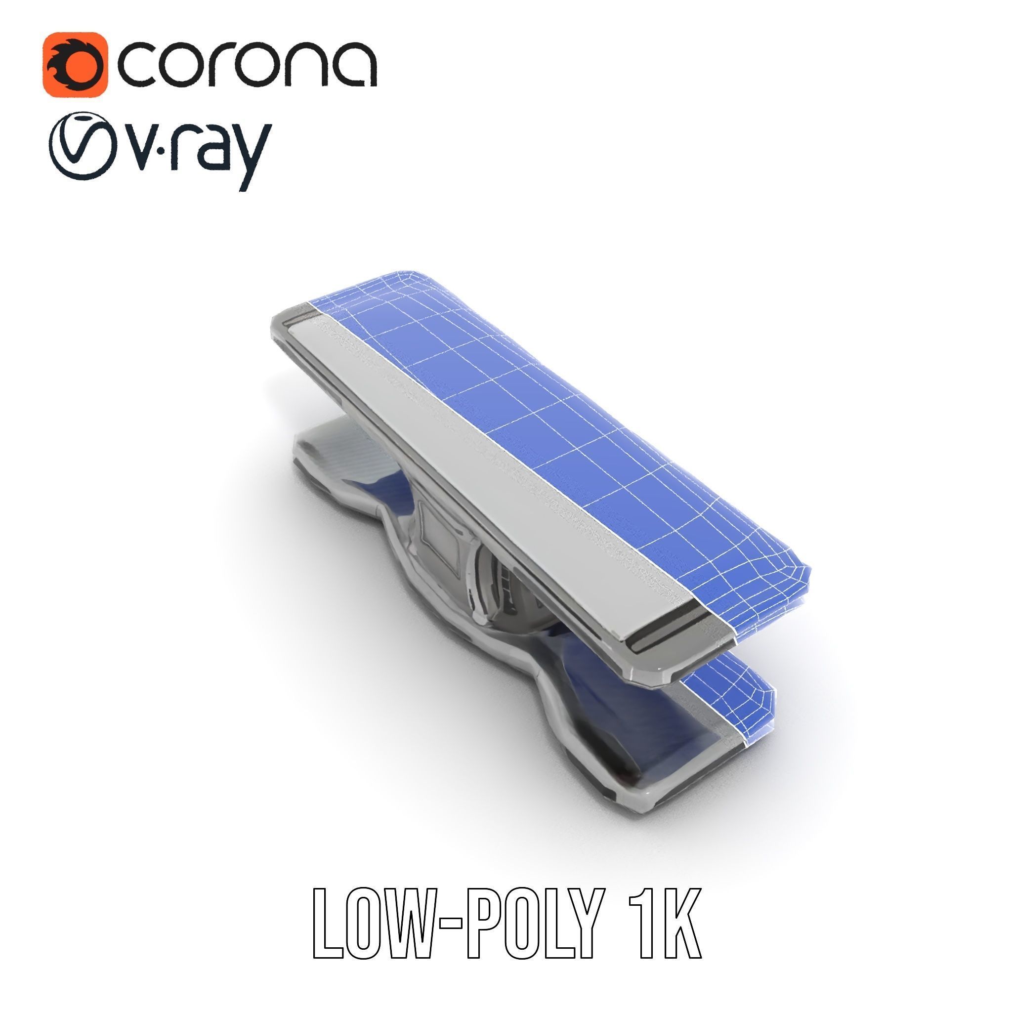 Futuristic Control Console model pack with hightech features Low-poly 3D model_19