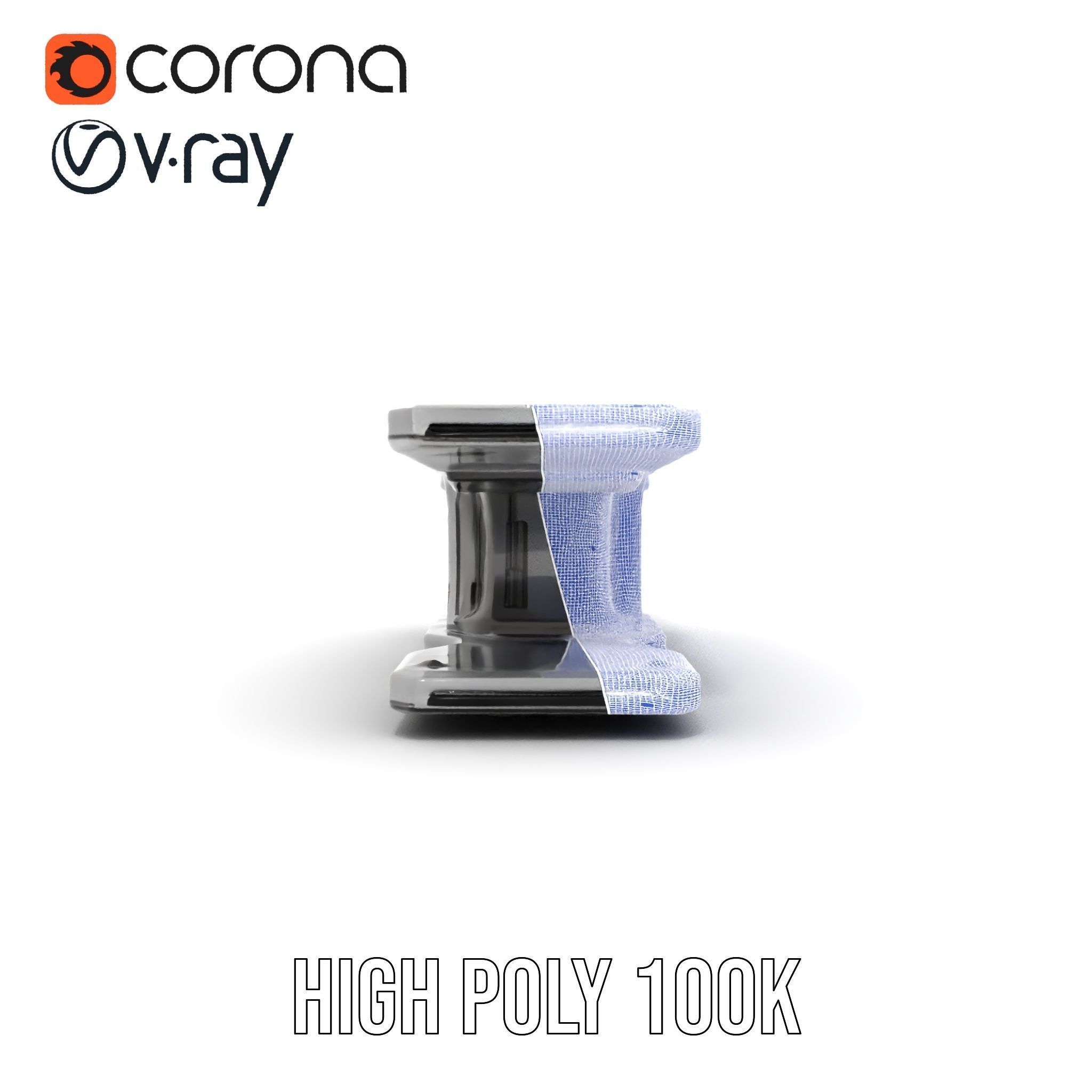 Futuristic Control Console model pack with hightech features Low-poly 3D model_23