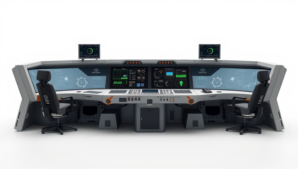 Futuristic Control Room Console model pack Low-poly 3D model_2