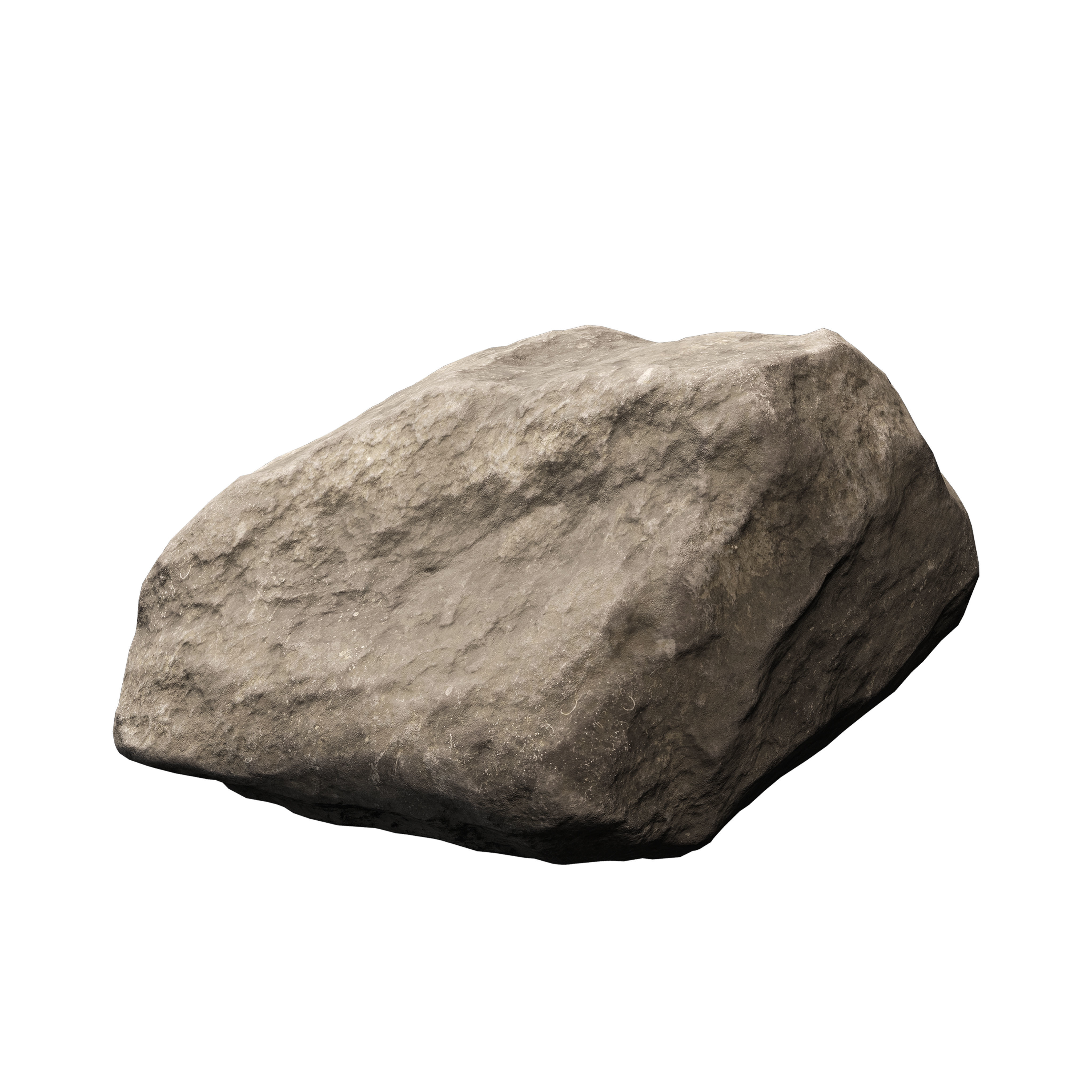 Low Poly Rocks Set 07 3D model_2