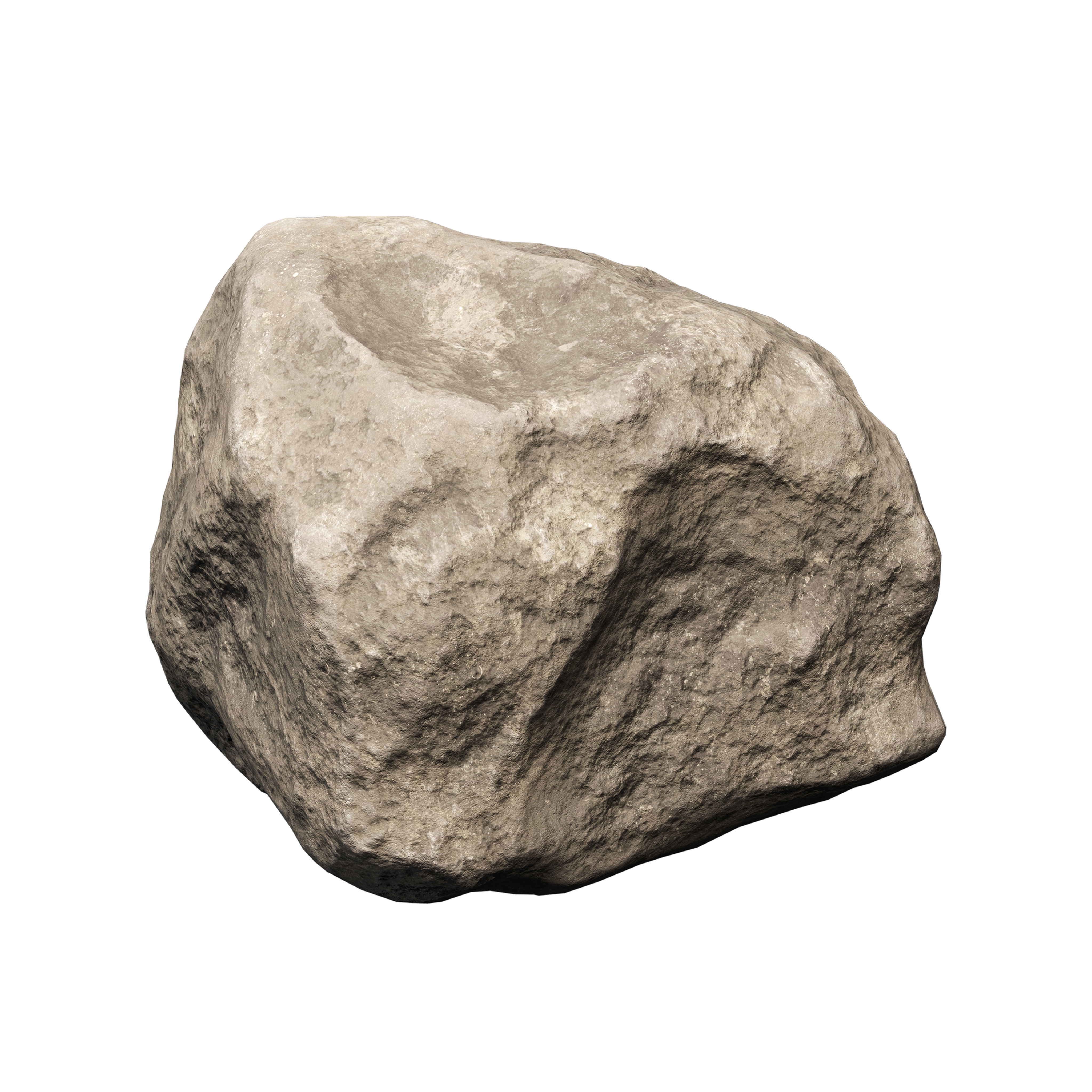 Low Poly Rocks Set 07 3D model_1