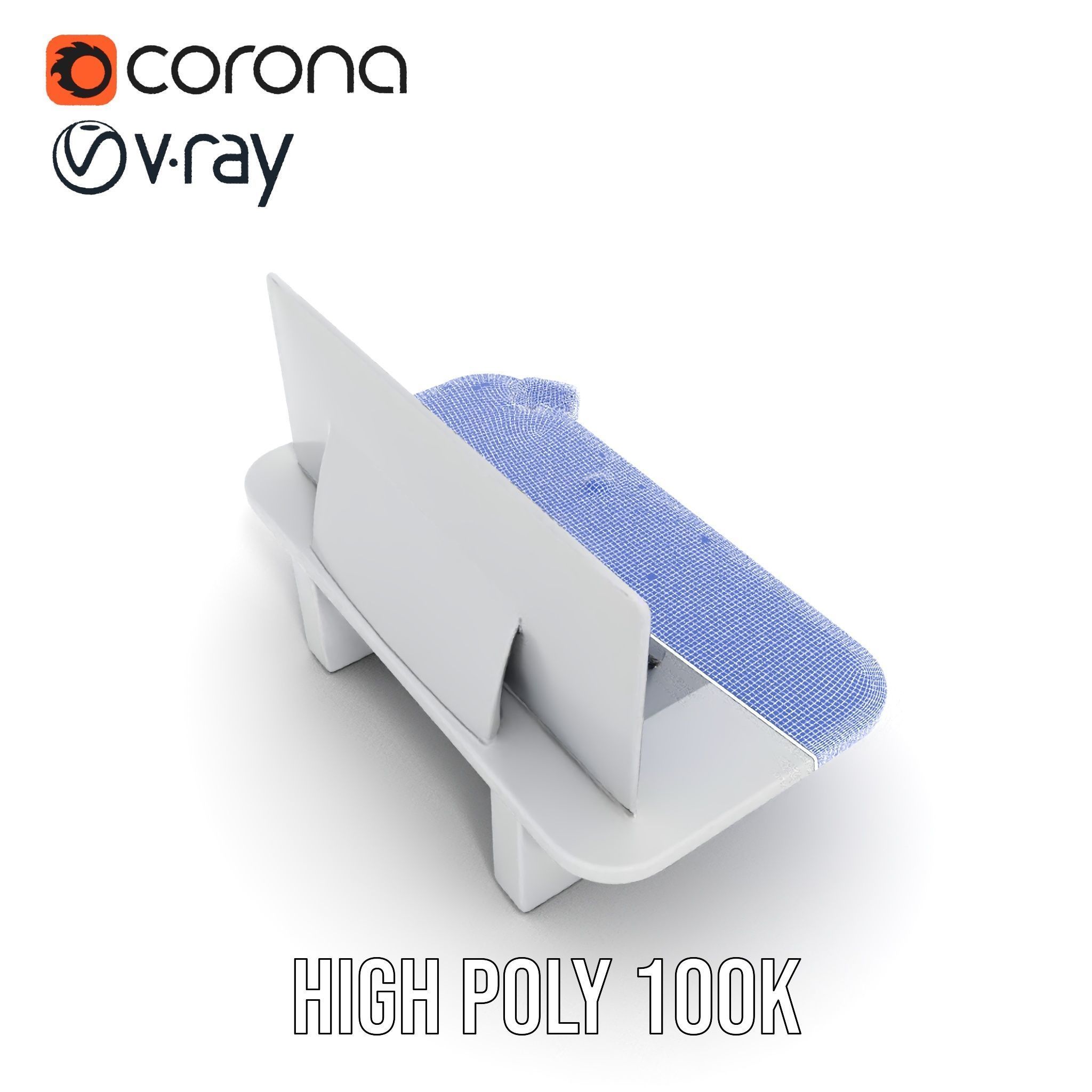 Futuristic Command Center Desk and Chair Model Pack Low-poly 3D model_23