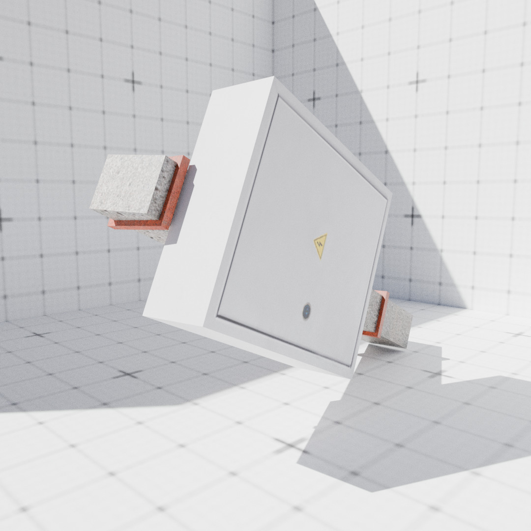 Russian electrical panel in mud Free low-poly 3D model_2