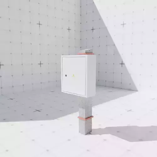 Russian electrical panel in mud