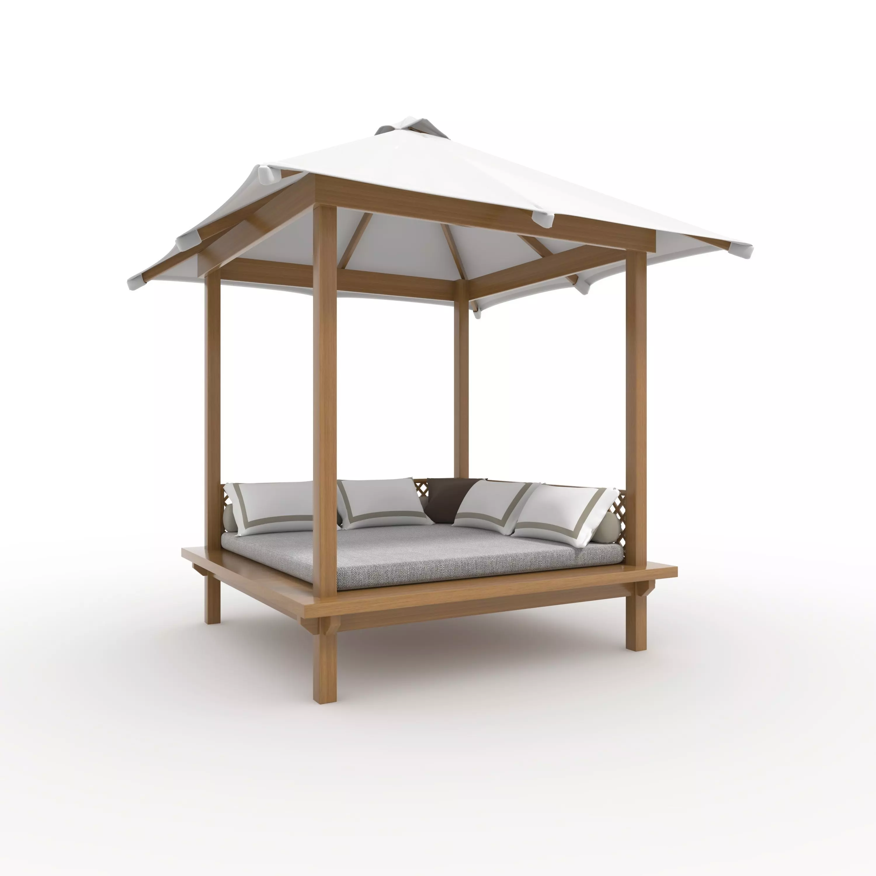 Poolside Cabana 10 3D model_0