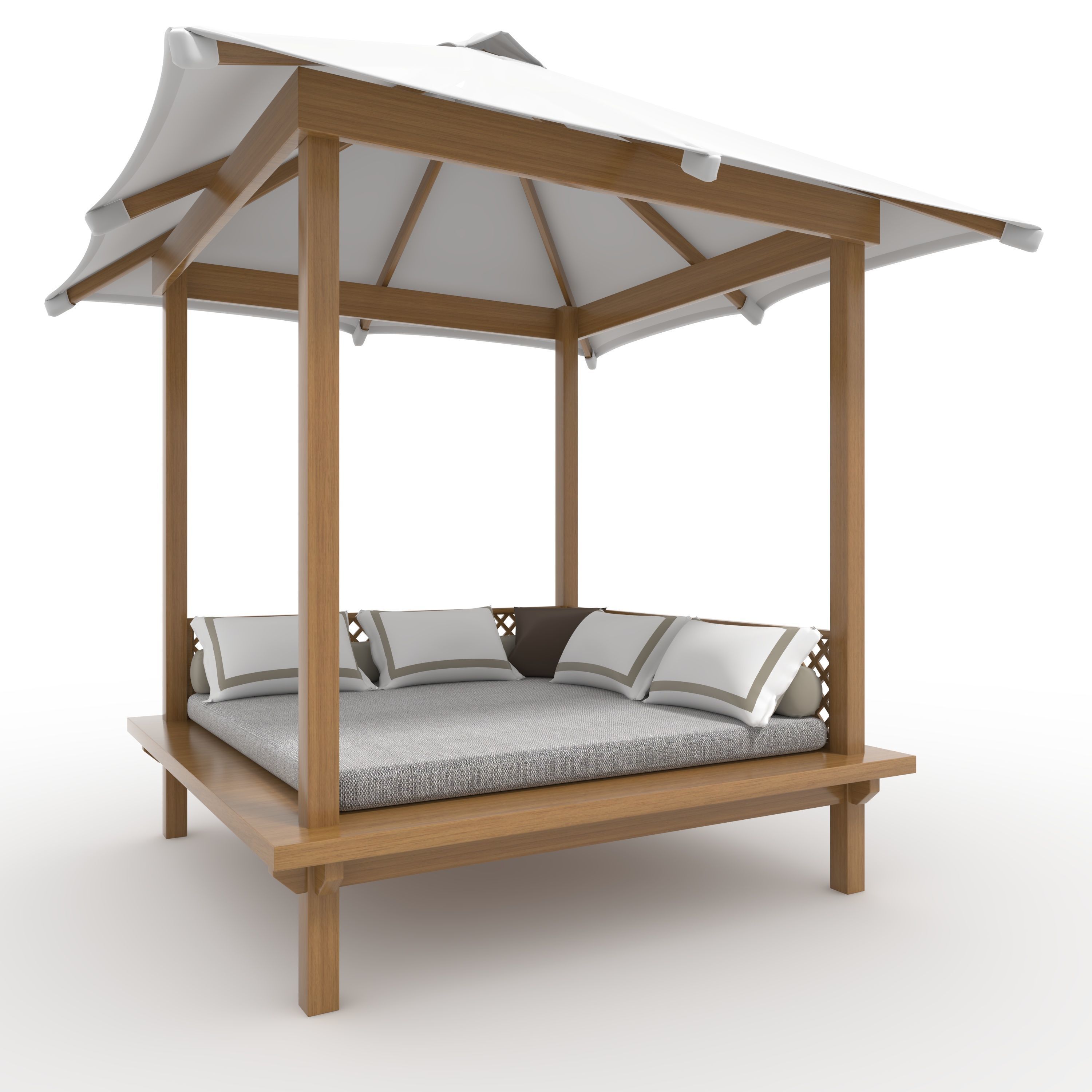 Poolside Cabana 10 3D model_10