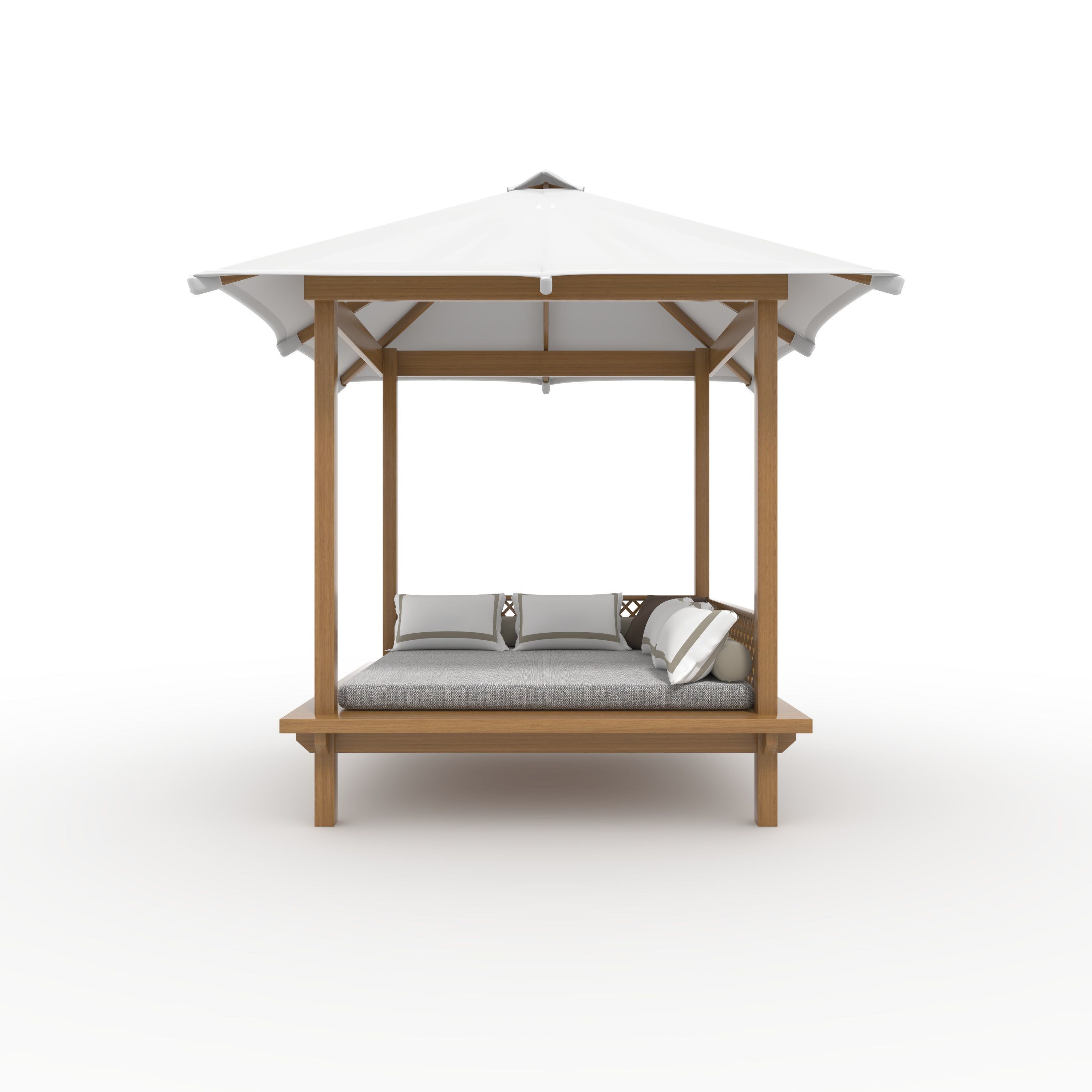 Poolside Cabana 10 3D model_2