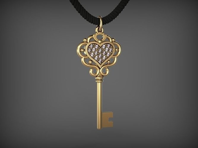 Pendant Key 8 STL 3D print model
