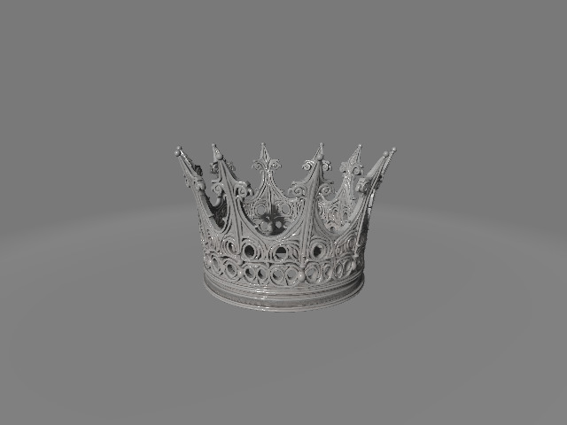 Ornate Royal Fantasy Crown 3D print model_2