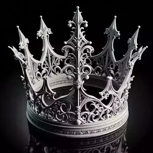 Ornate Royal Fantasy Crown 3D print model Ornate Royal Fantasy Crown 3D print model