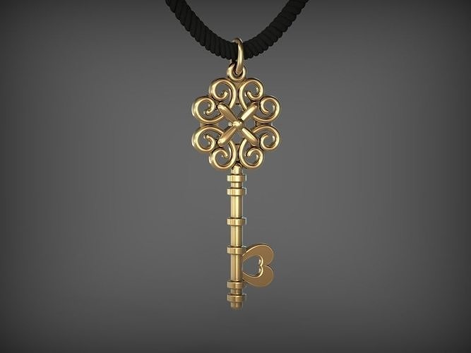 Pendant Key 9 STL 3D print model