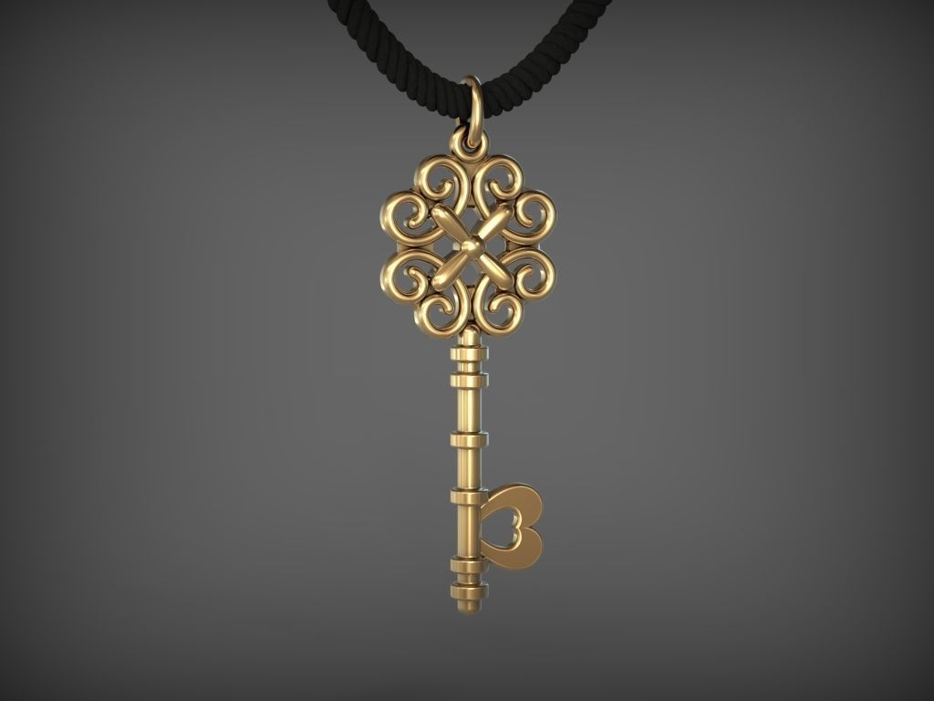 Pendant Key 9 STL 3D print model