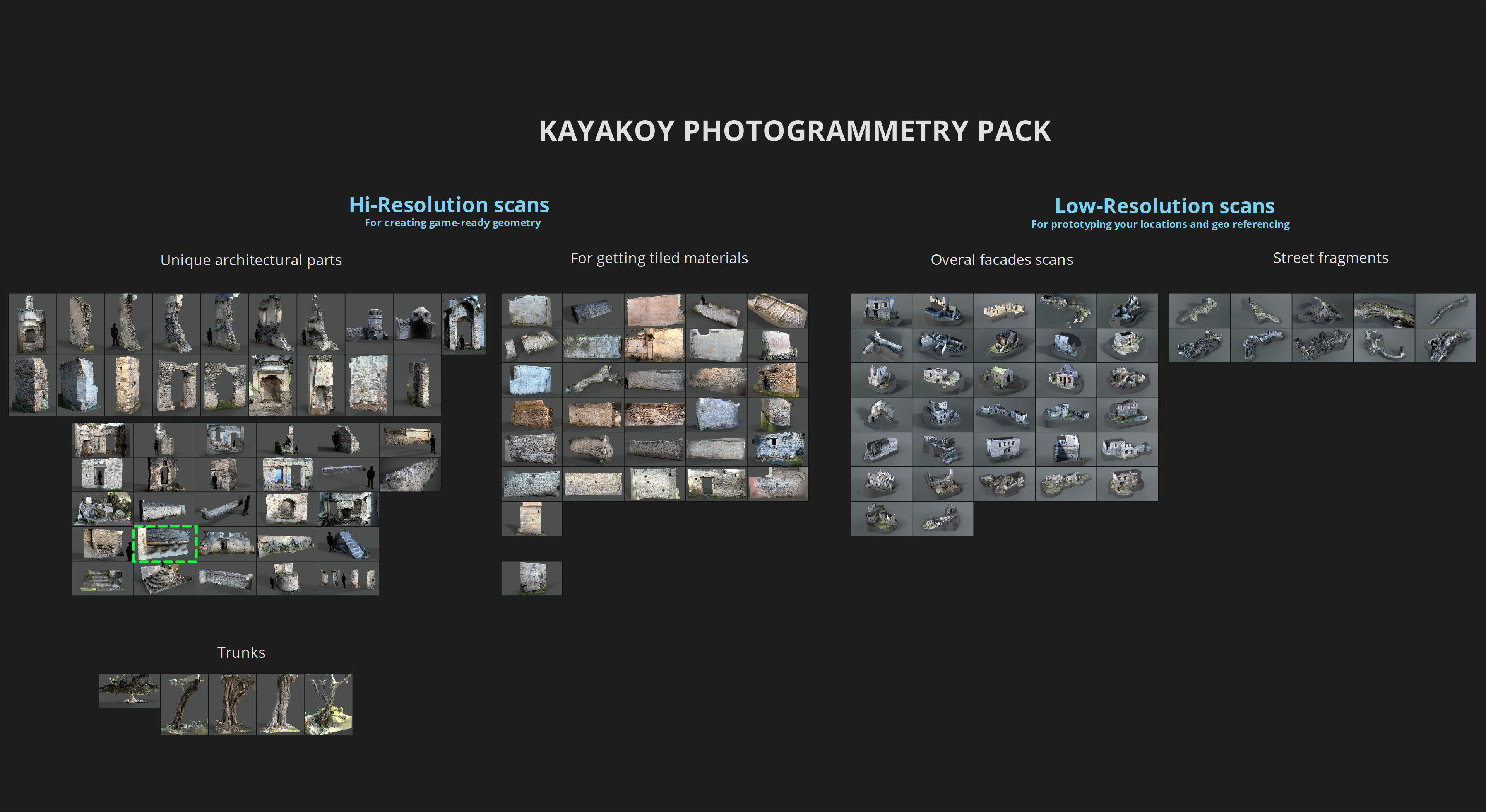 Abandoned House Ruined Part Scan - Fireplace Backwall 03 3D model_16