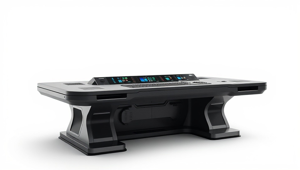 Futuristic Control Desk model pack with PBR Textures Low-poly 3D model_2