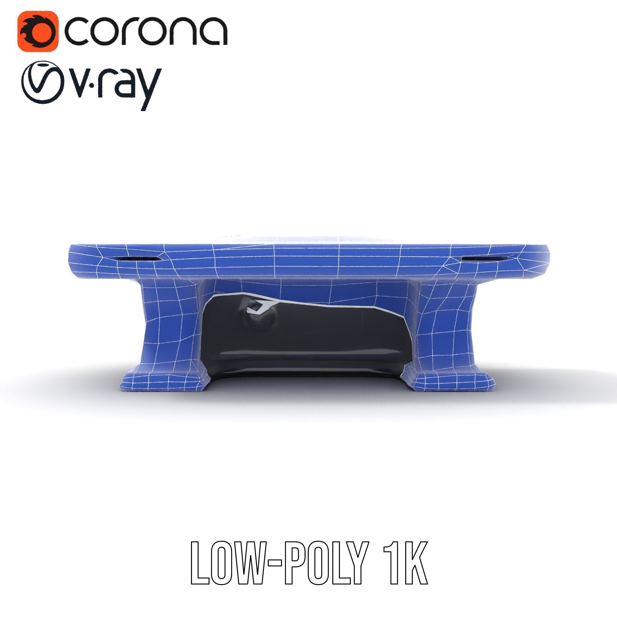 Futuristic Control Desk model pack with PBR Textures Low-poly 3D model_27