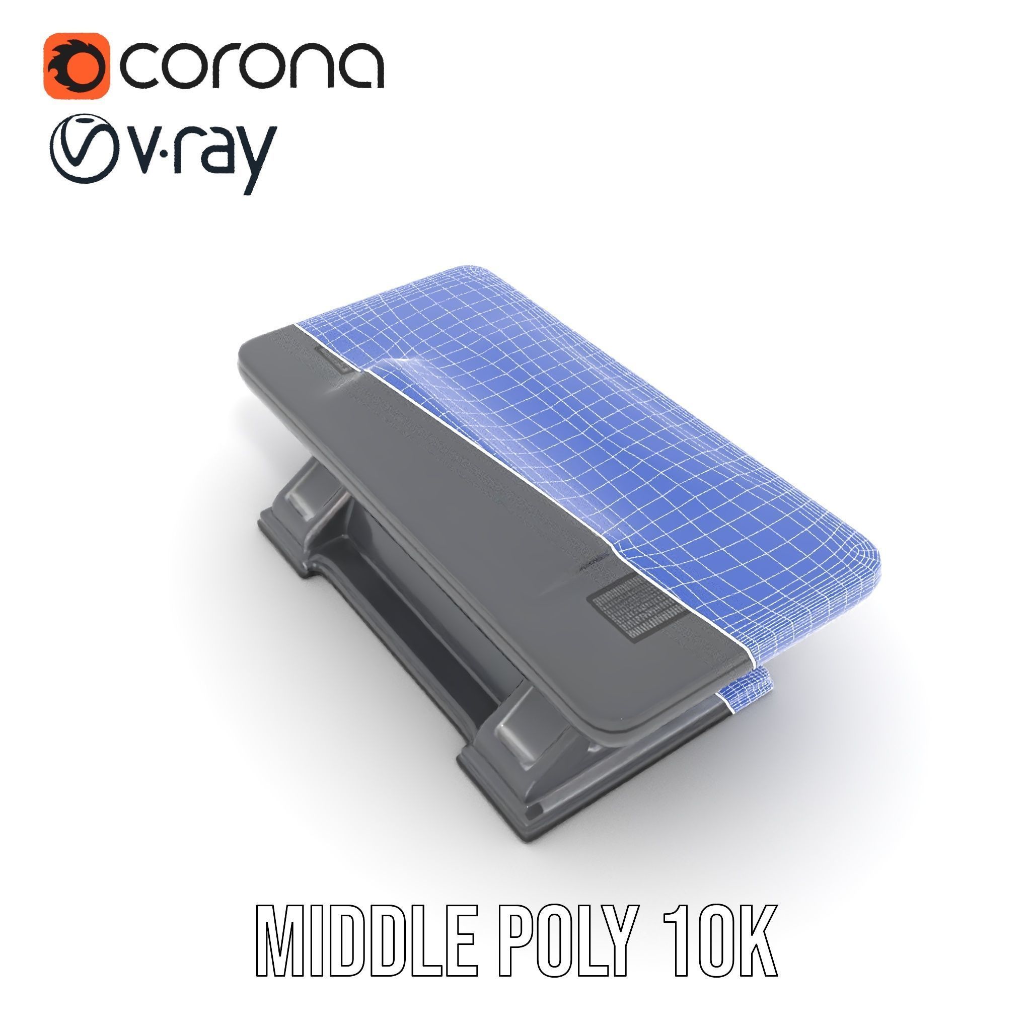 Futuristic Control Desk model pack with PBR Textures Low-poly 3D model_18