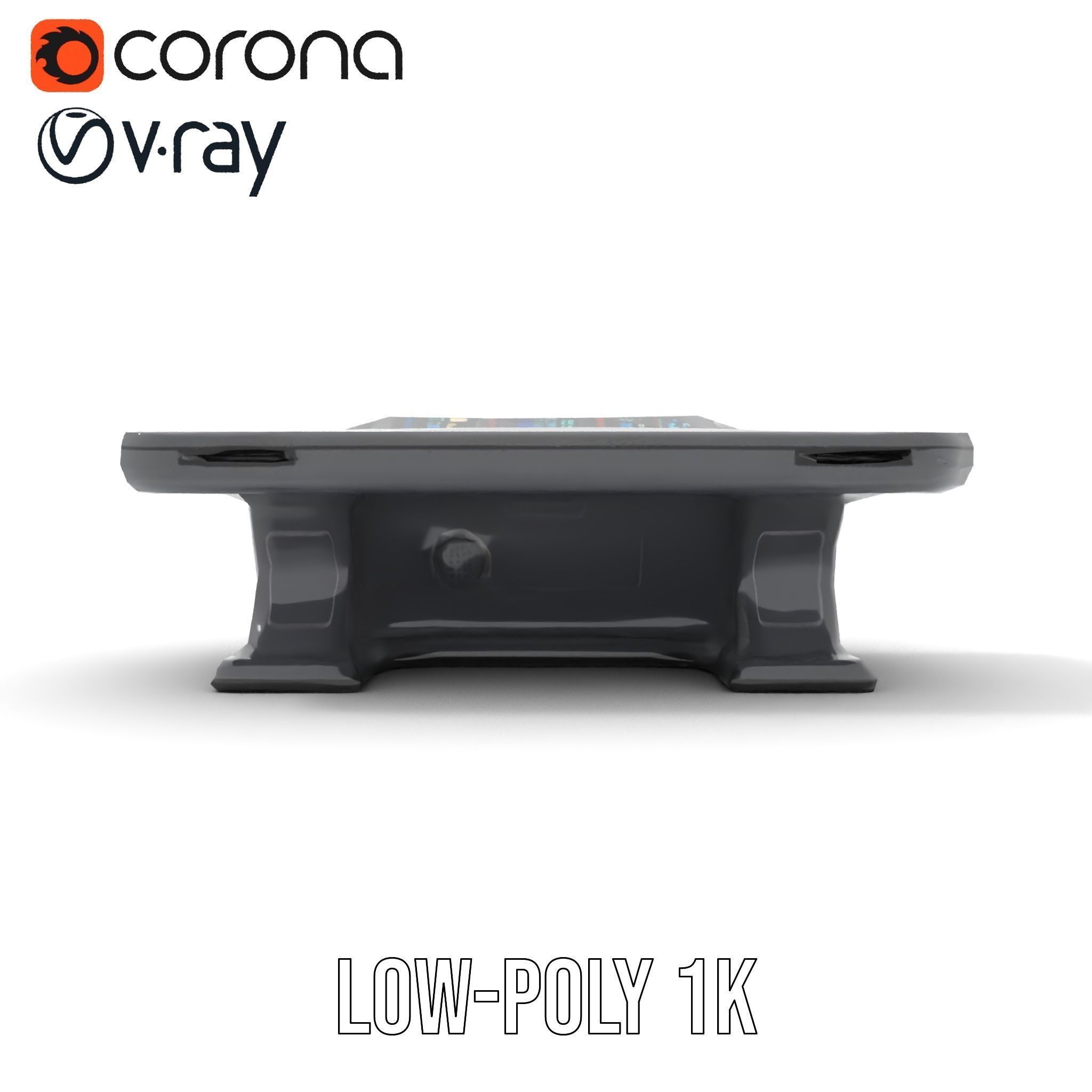 Futuristic Control Desk model pack with PBR Textures Low-poly 3D model_19