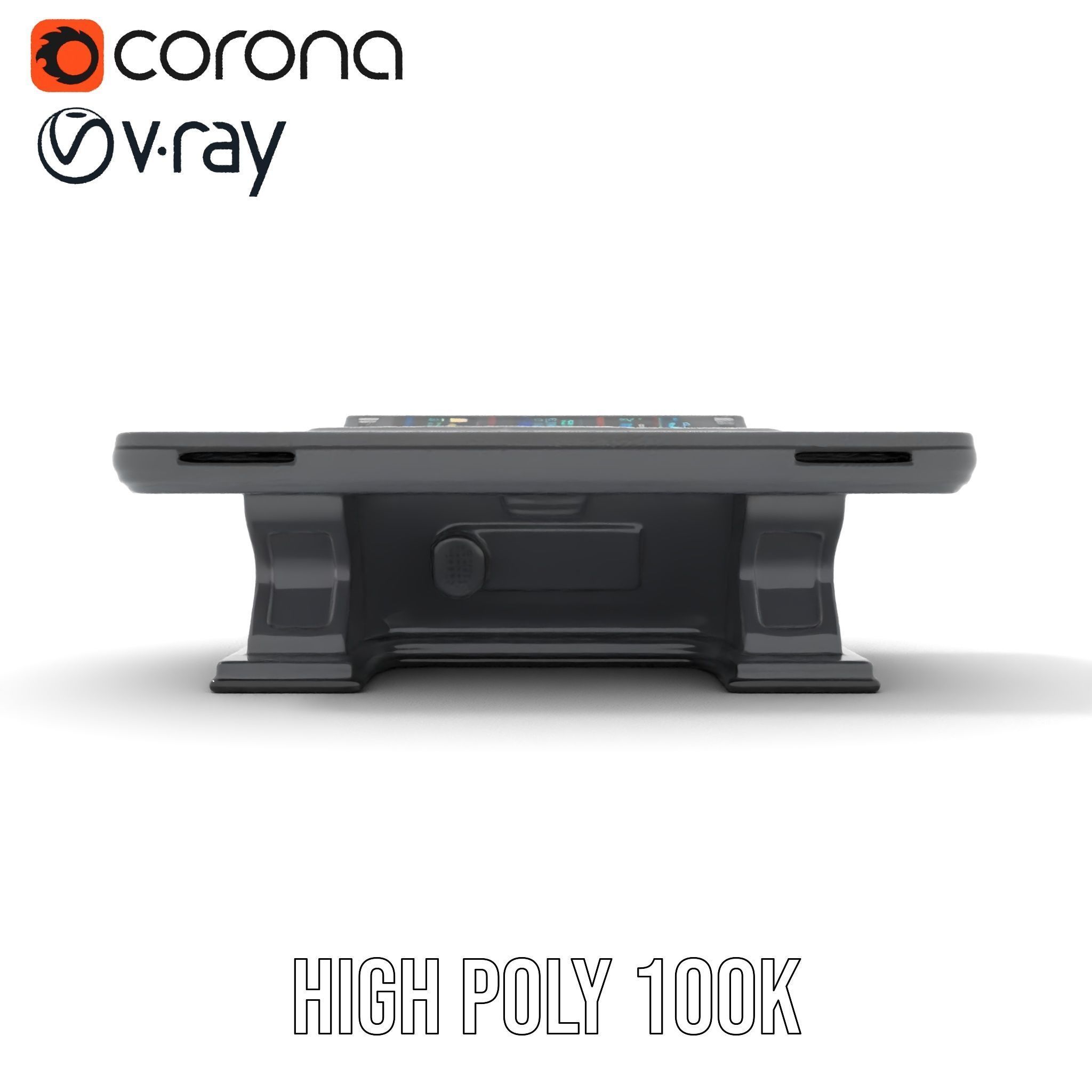 Futuristic Control Desk model pack with PBR Textures Low-poly 3D model_33