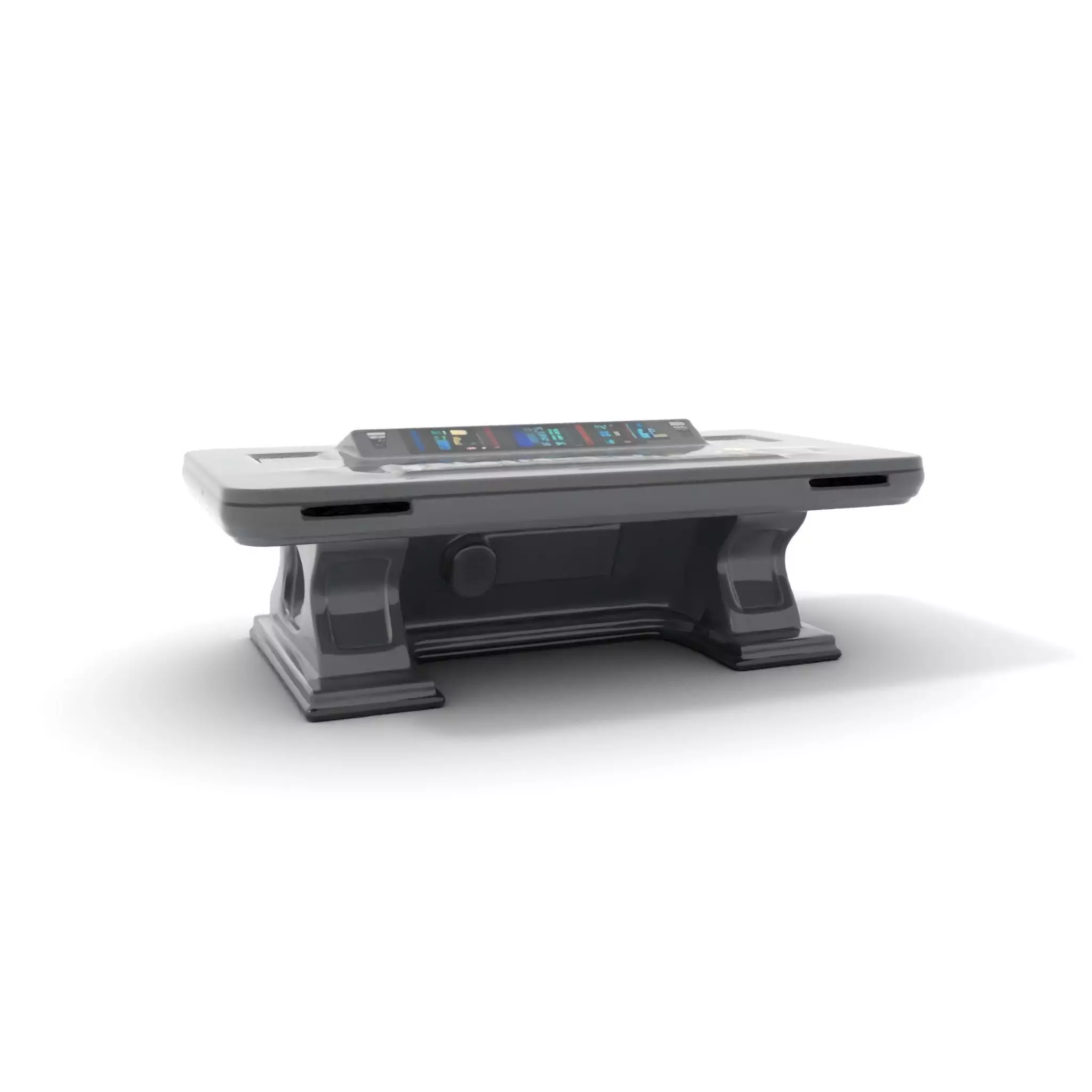 Futuristic Control Desk model pack with PBR Textures Low-poly 3D model_0