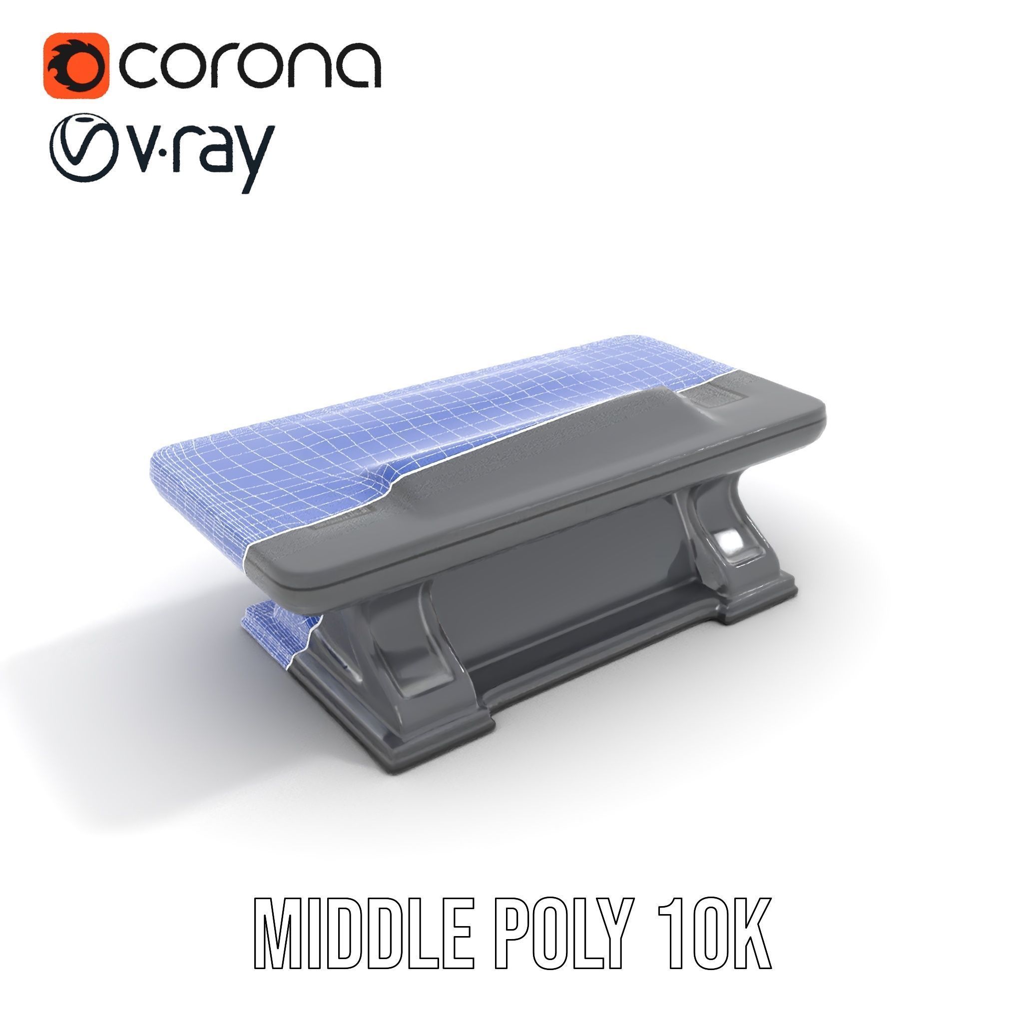 Futuristic Control Desk model pack with PBR Textures Low-poly 3D model_23