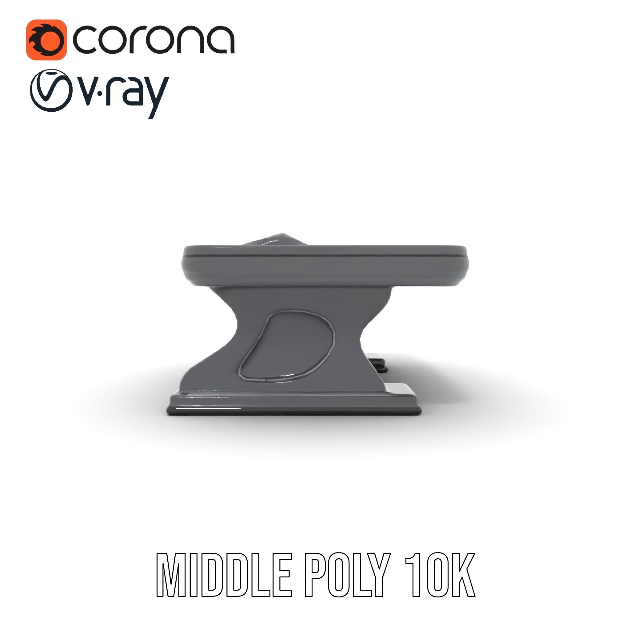 Futuristic Control Desk model pack with PBR Textures Low-poly 3D model_16