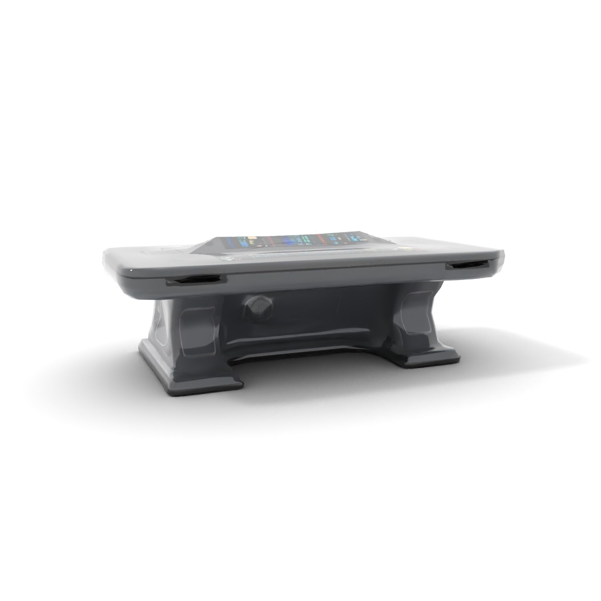 Futuristic Control Desk model pack with PBR Textures Low-poly 3D model_7