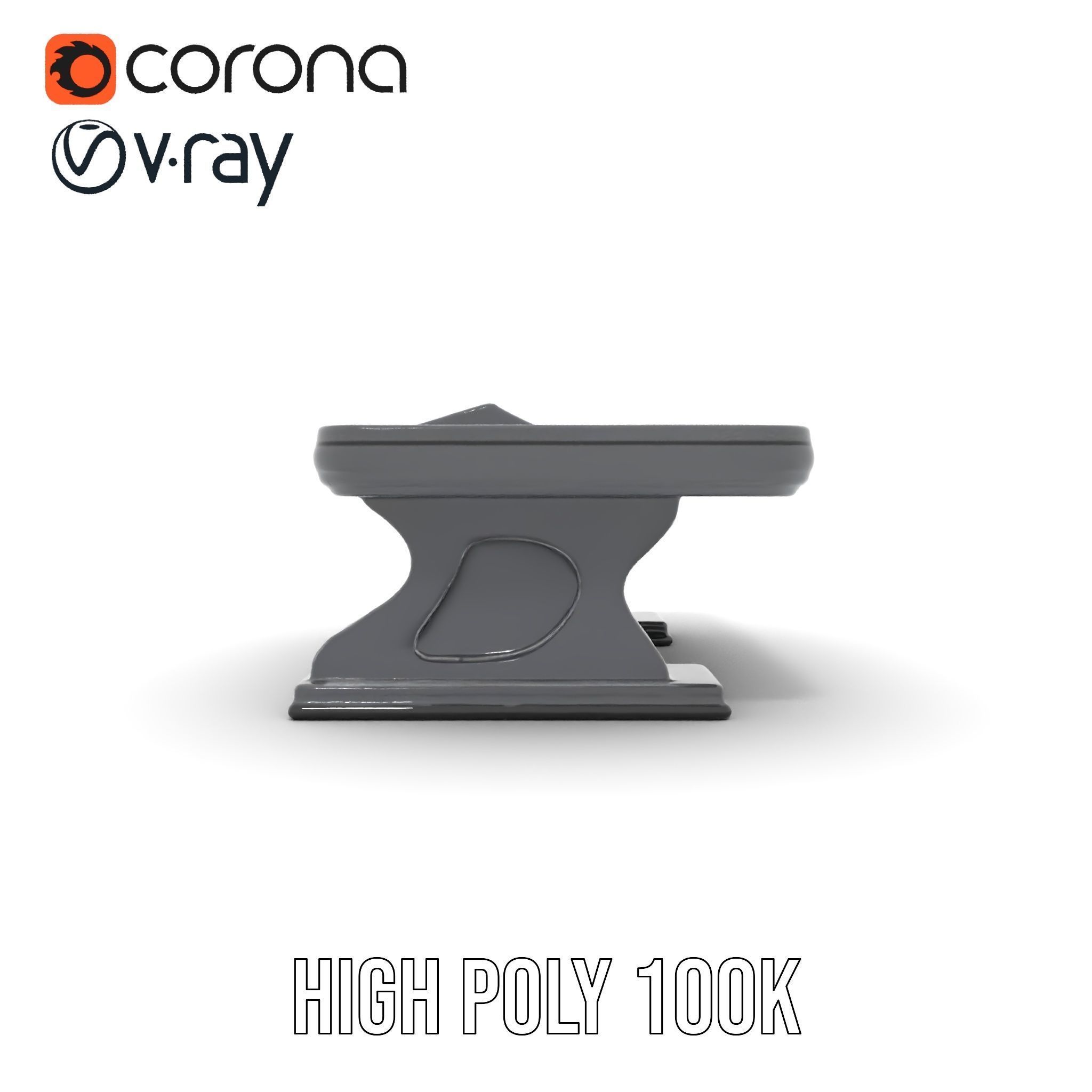 Futuristic Control Desk model pack with PBR Textures Low-poly 3D model_32