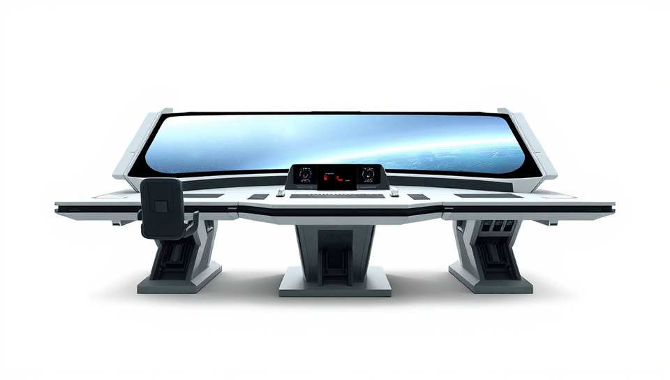 Futuristic Control Station Model Pack with Interactive Displa... Low-poly 3D model_2