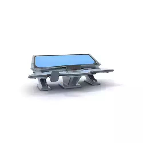 Futuristic Control Station Model Pack with Interactive Displa... Low-poly 3D model