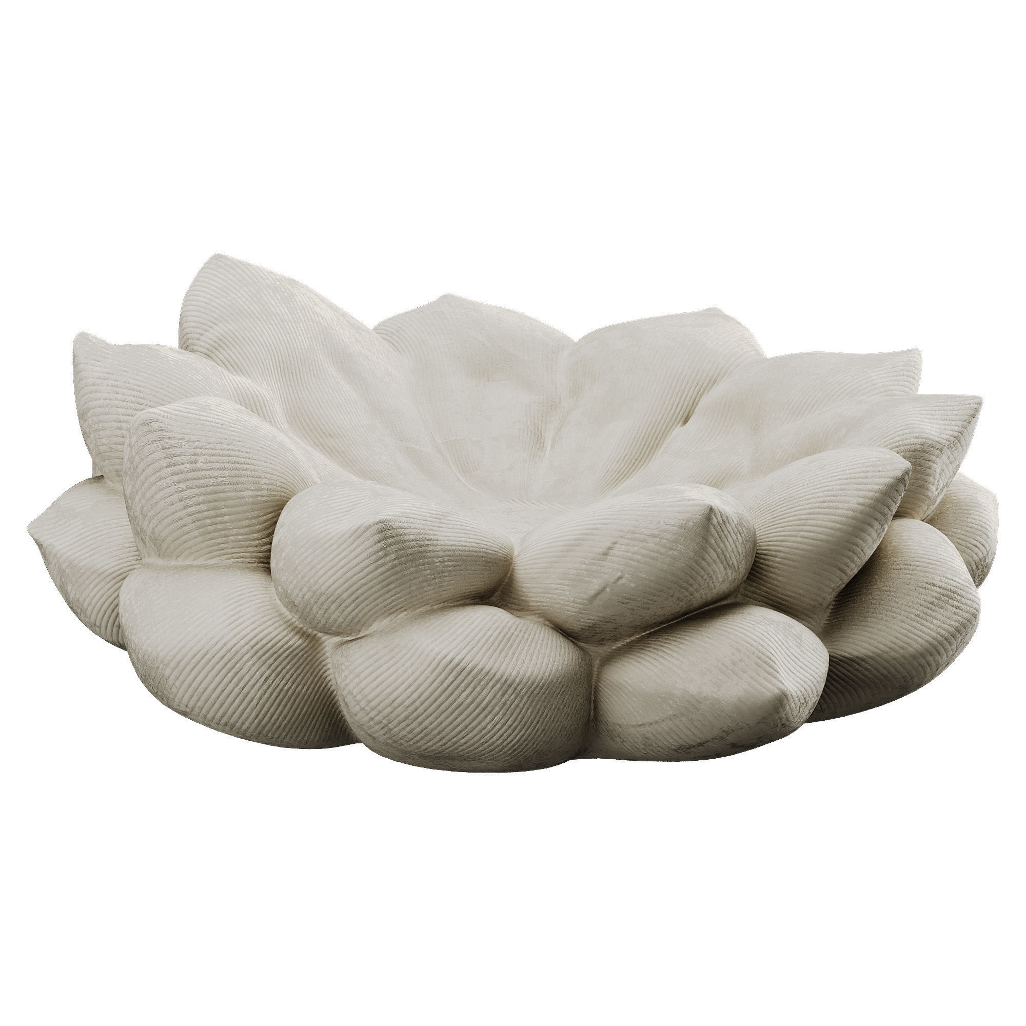 Bean Bag Low-poly 3D model_30