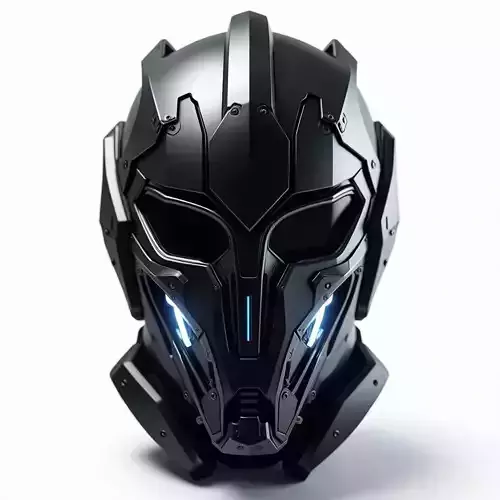 Titan Nexus Futuristic Combat Helmet 3D Model Low-poly 3D model