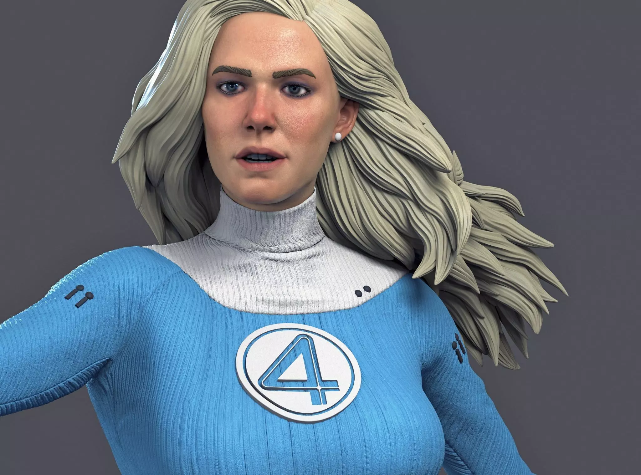 Susan Storm Invisible Woman Fantastic Four Free 3D print model_3