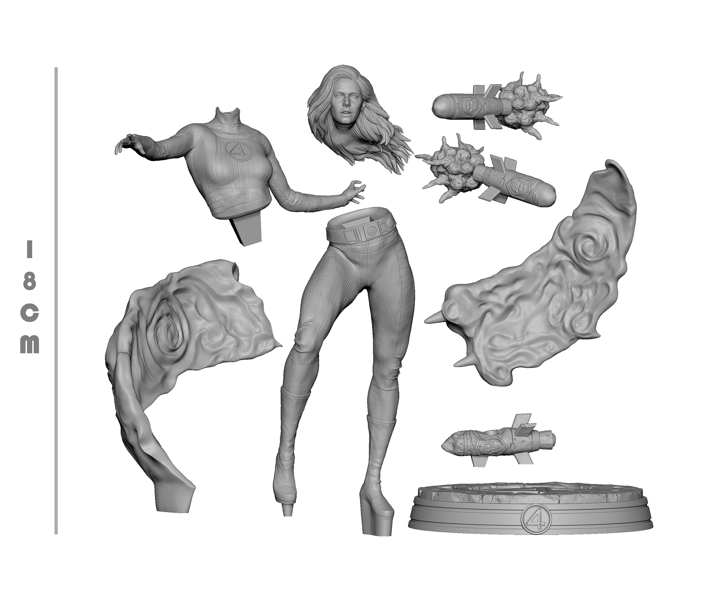 Susan Storm Invisible Woman Fantastic Four Free 3D print model_8