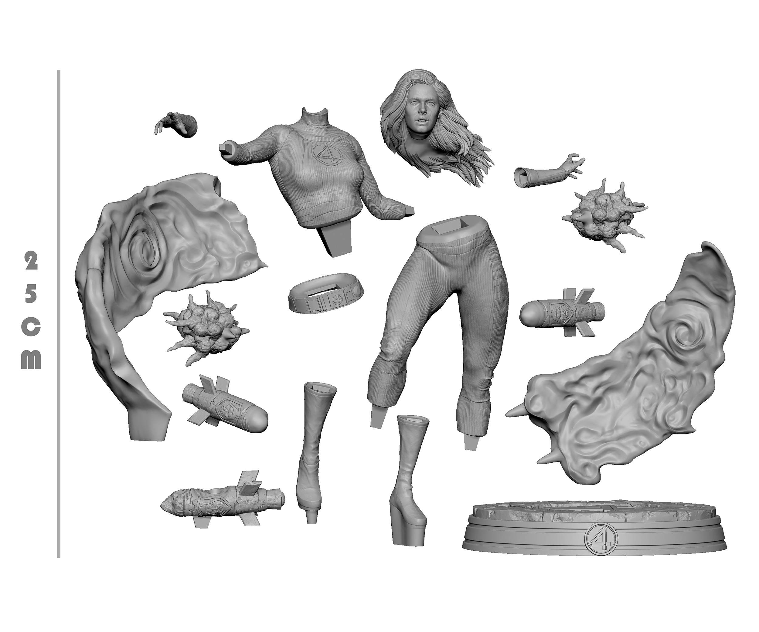 Susan Storm Invisible Woman Fantastic Four Free 3D print model_7