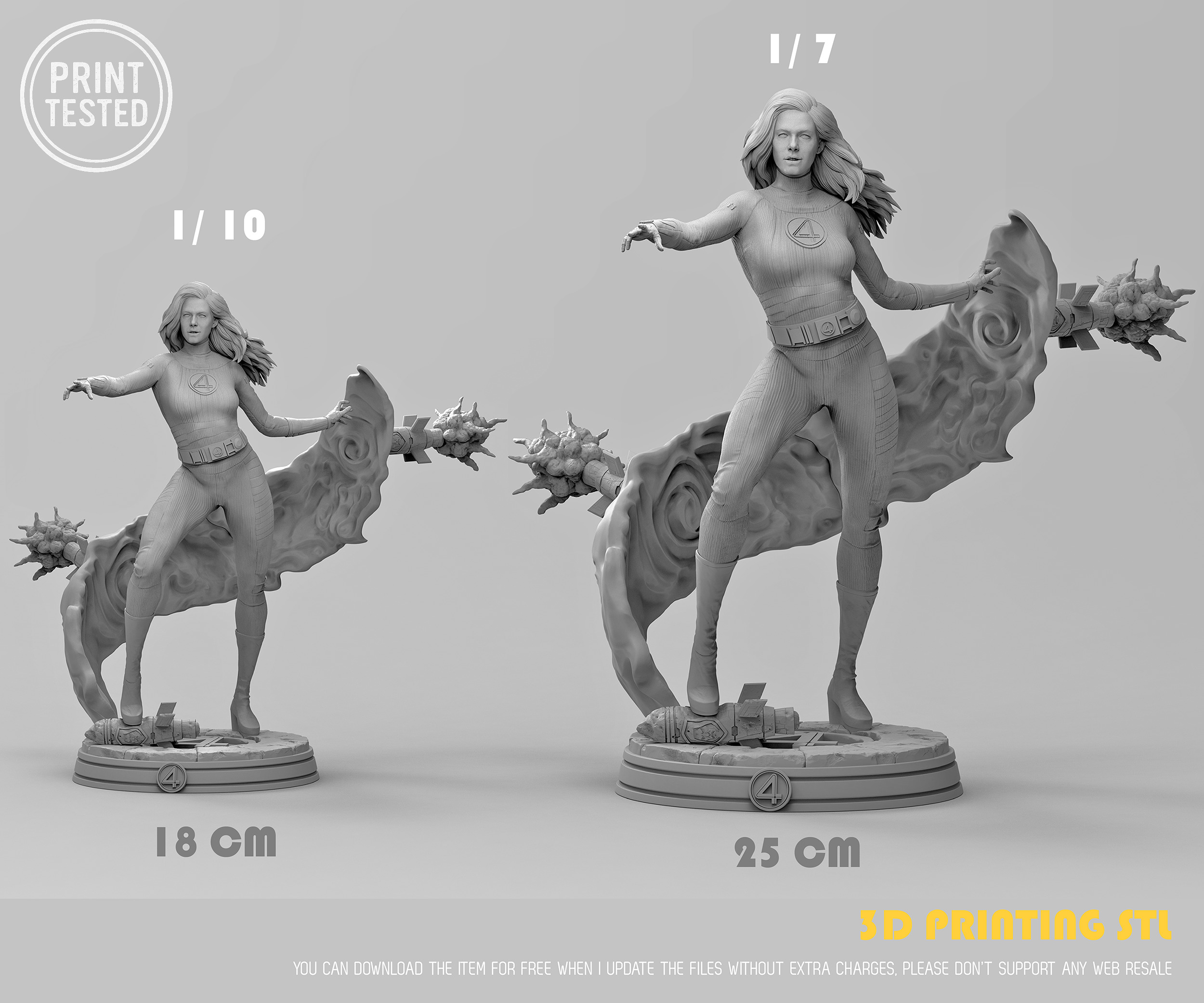 Susan Storm Invisible Woman Fantastic Four Free 3D print model_9