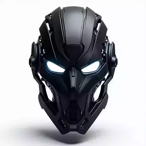 Aegis Prime Futuristic Robotic Helmet 3D Model