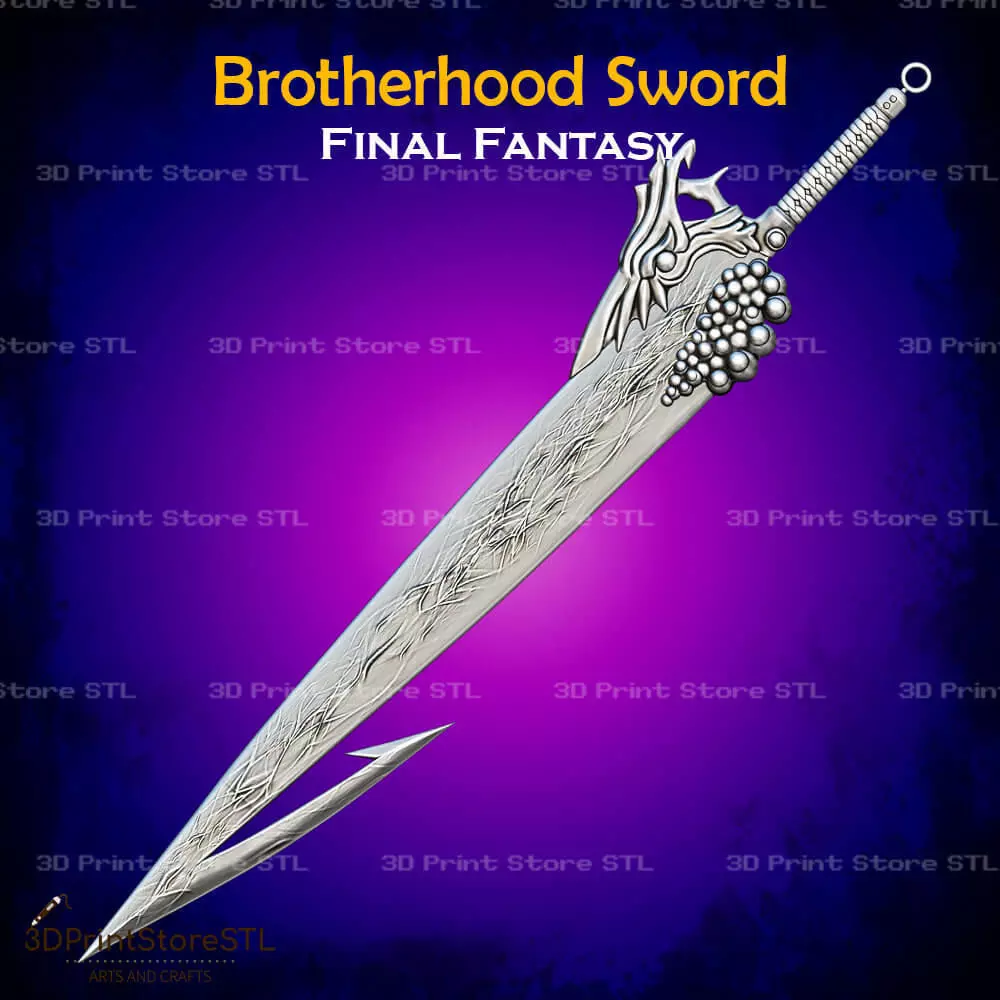 Brotherhood Sword Cosplay Final Fantasy - STL File 3D print model_0